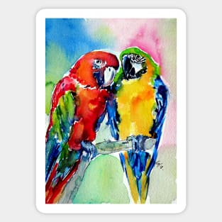 Parrots in love Sticker